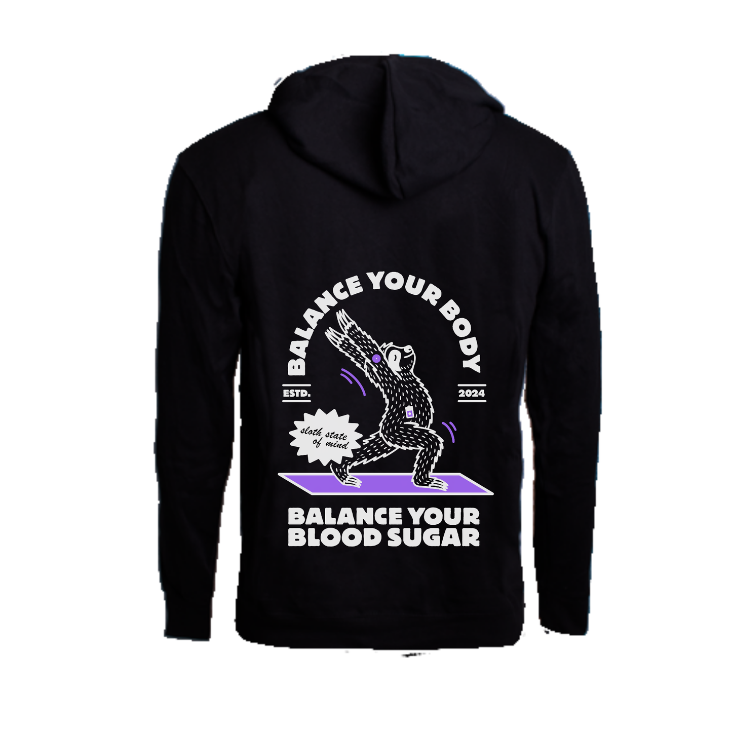 Hoodie - Balance your Body Balance your Blood Sugar - unisex
