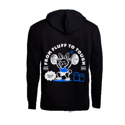 Hoodie - From Fluff to Tough - male bunny