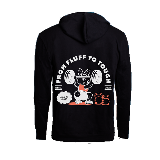 Hoodie - From Fluff to tough - female bunny