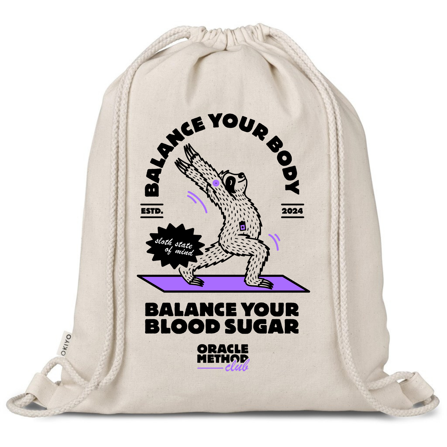 Drawstring bag - Balance your Body Balance your Blood Sugar