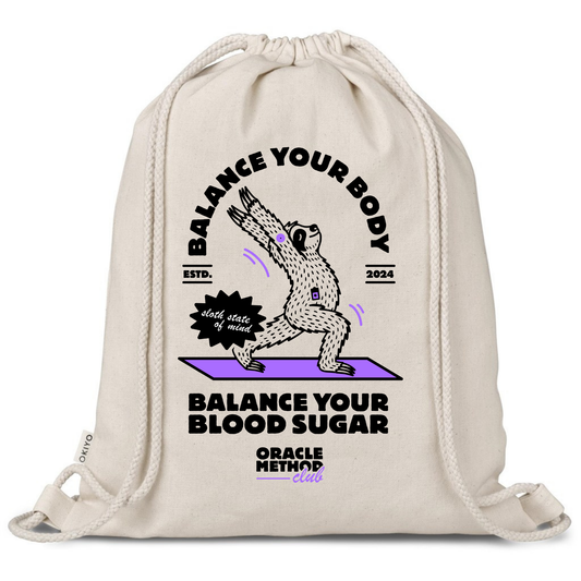 Drawstring bag - Balance your Body Balance your Blood Sugar