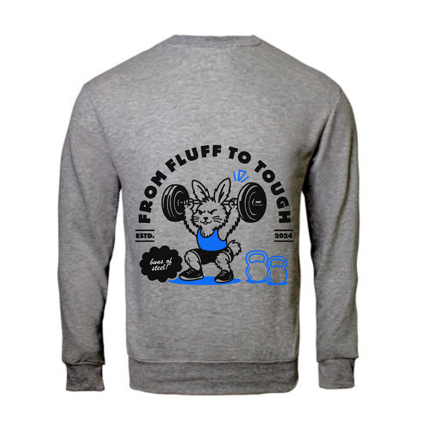 Sweatshirt - From Fluff to Tough - male bunny