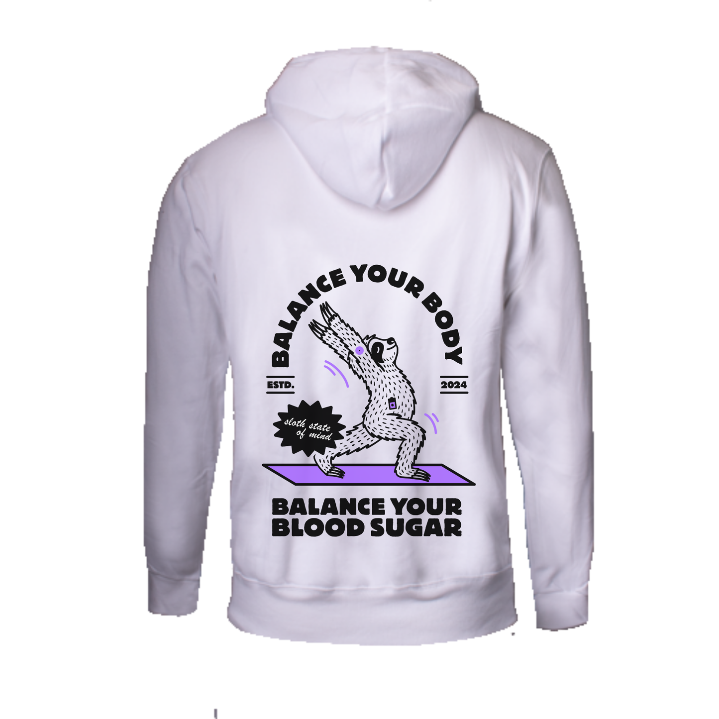 Hoodie - Balance your Body Balance your Blood Sugar - unisex