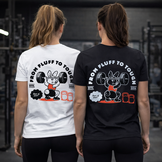 Unisex Tees - From Flufff to Tough-female bunny