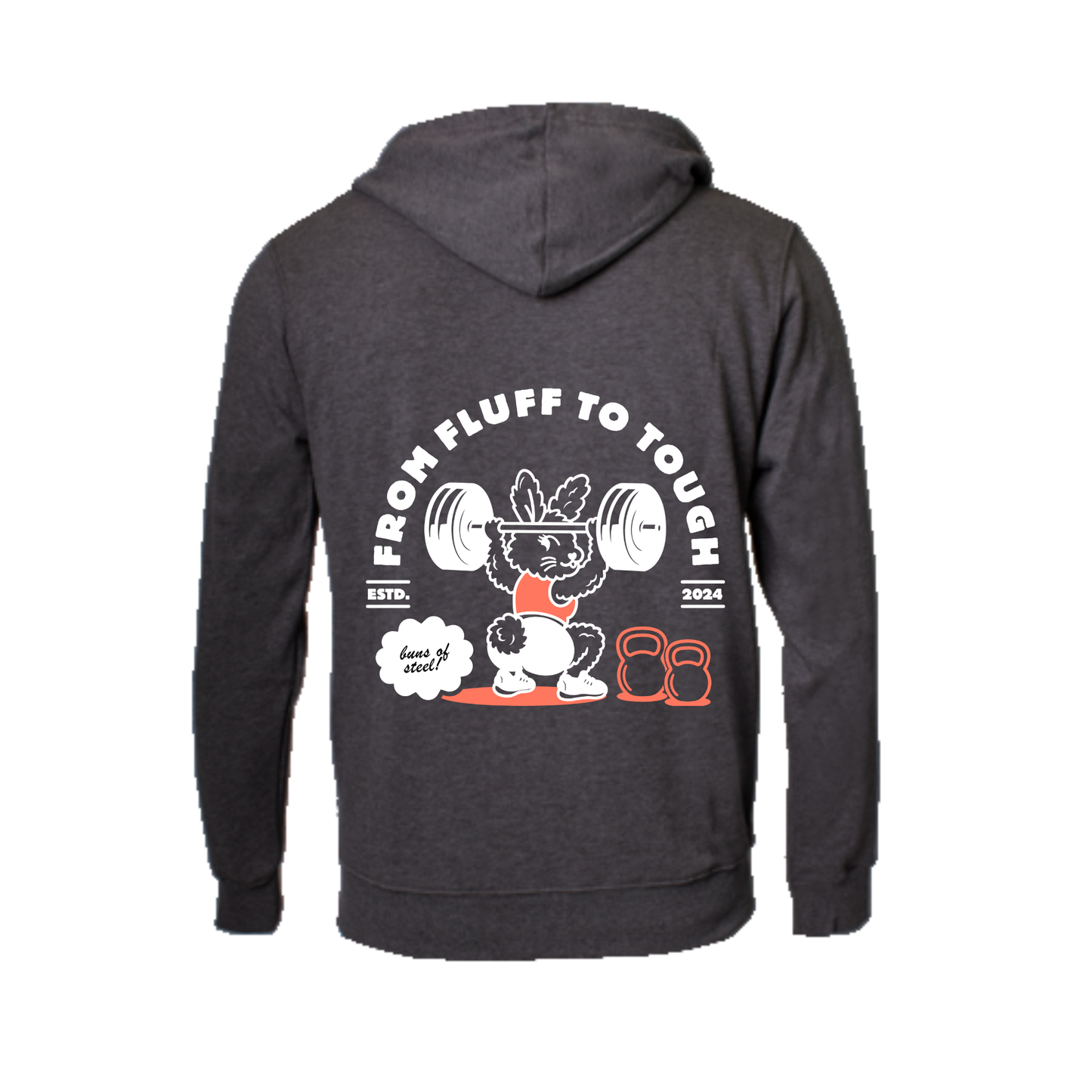 Hoodie - From Fluff to tough - female bunny