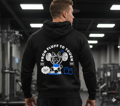 Hoodie - From Fluff to Tough - male bunny