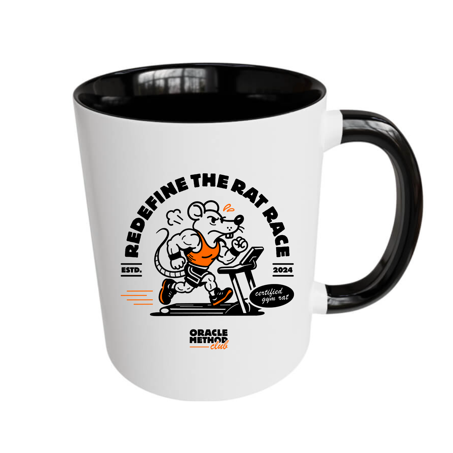 Mug - coloured handle - Redefine the Rat Race