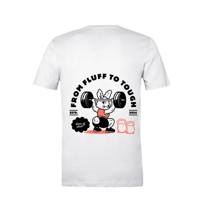 Unisex Tees - From Flufff to Tough-female bunny